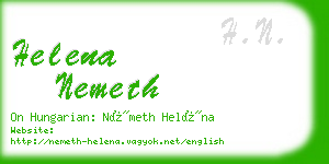 helena nemeth business card